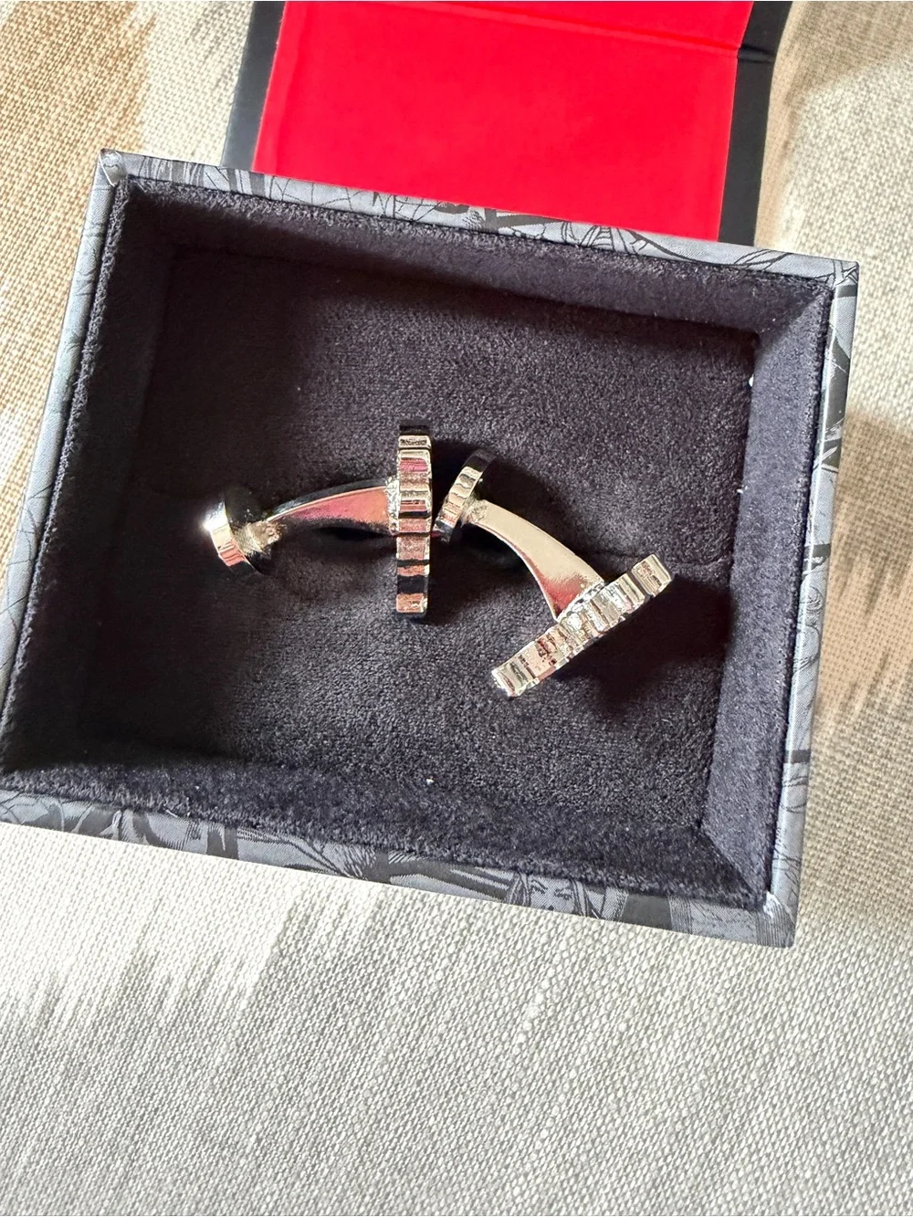 🔨 Marvel THOR Silver Cufflinks Inc. Like New in Box Comic Theme Character Image
